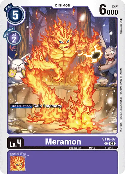 Digimon TCG Card 'ST16-007' 'Meramon'