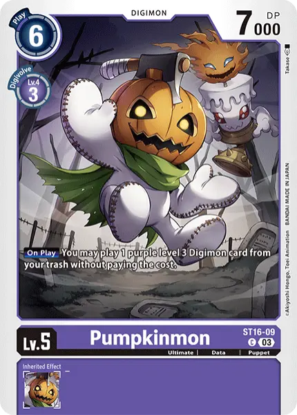 Digimon TCG Card ST16-09 Pumpkinmon