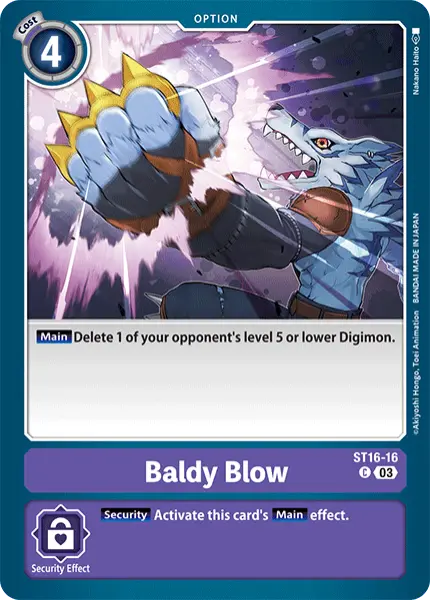 Digimon TCG Card ST16-16 Baldy Blow