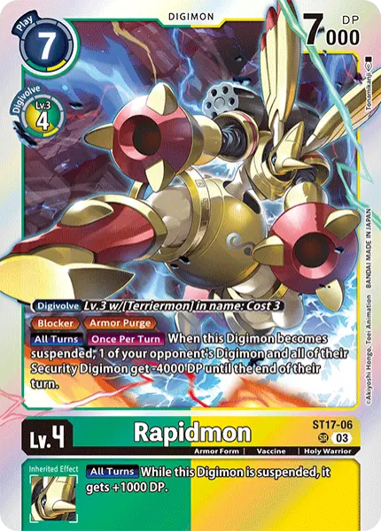 Digimon TCG Card 'ST17-006' 'Rapidmon'