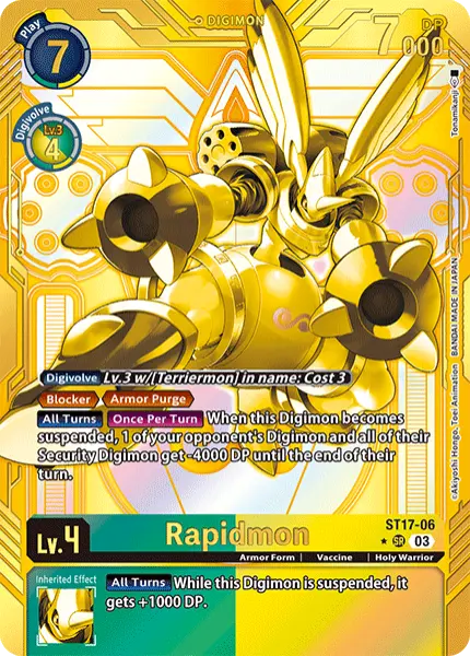 Digimon TCG Card 'ST17-006_P1' 'Rapidmon'