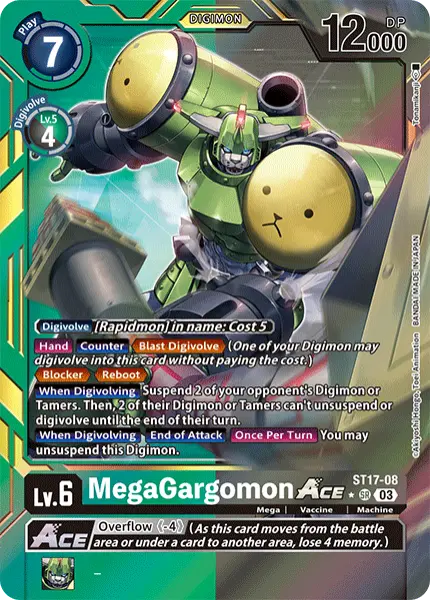 Digimon TCG Card ST17-08_P1 MegaGargomon