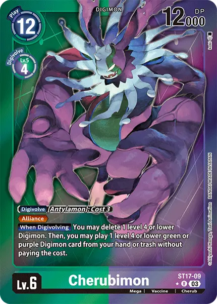 Digimon TCG Card ST17-09_P1 Cherubimon
