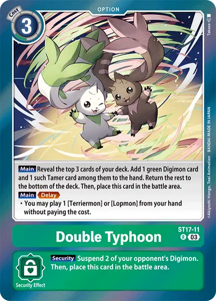 Digimon TCG Card 'ST17-011' 'Double Typhoon'