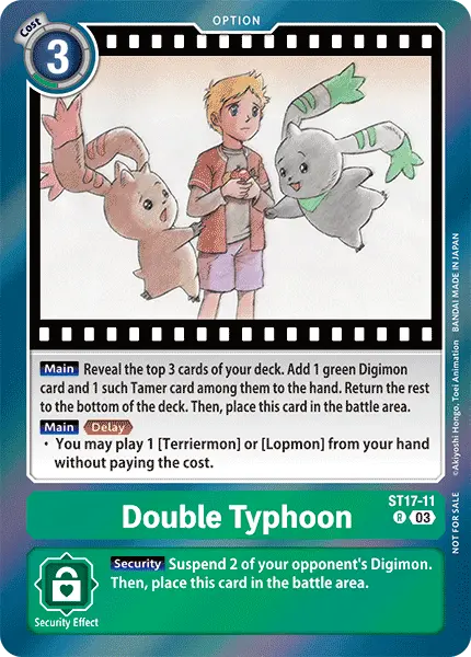 Digimon TCG Card ST17-11_P2 Double Typhoon