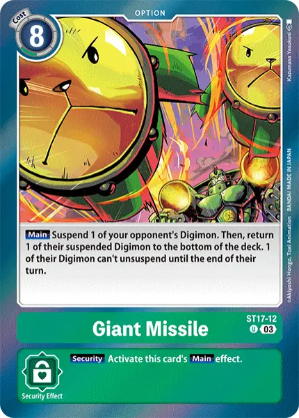 Digimon TCG Card 'ST17-012' 'Giant Missile'