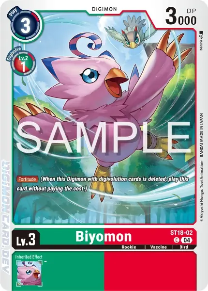 Digimon TCG Card ST18-02 Biyomon