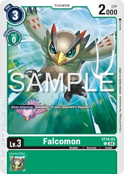 Digimon TCG Card ST18-03 Falcomon
