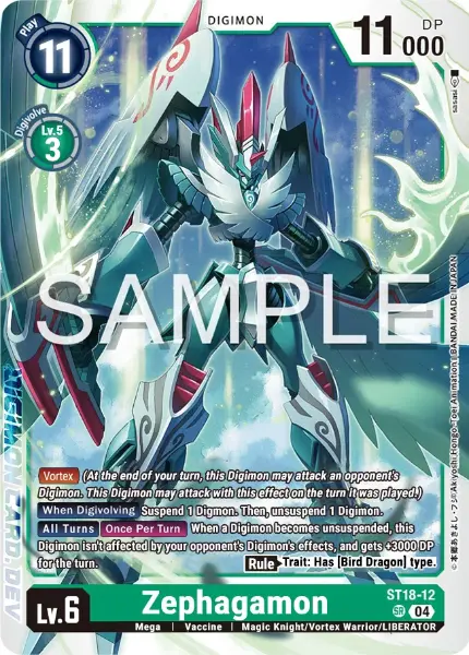 Digimon TCG Card 'ST18-012' 'Zephagamon'
