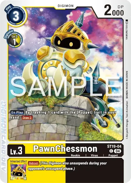 Digimon TCG Card 'ST19-004' 'PawnChessmon'
