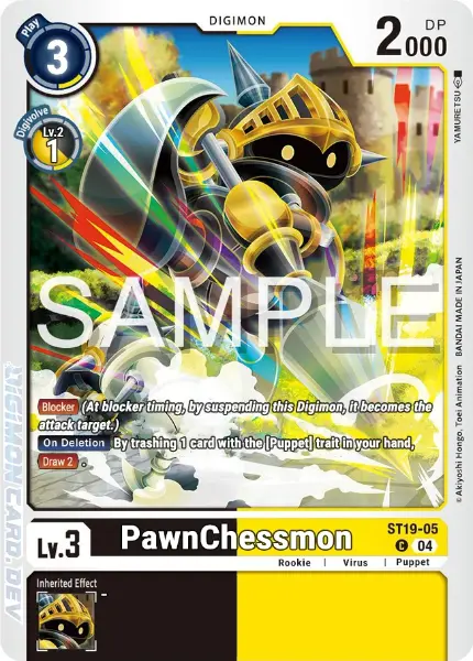 Digimon TCG Card ST19-05 PawnChessmon