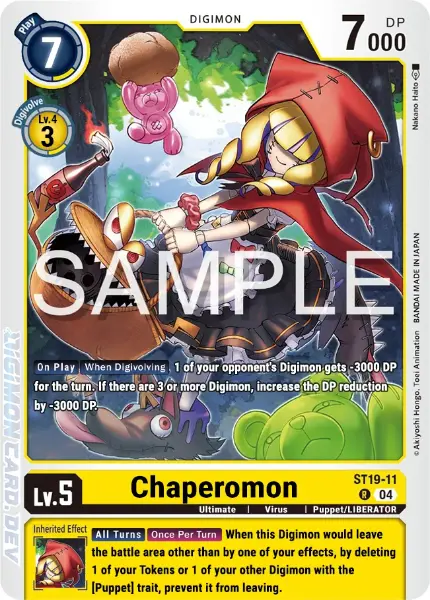 Digimon TCG Card 'ST19-011' 'Chaperomon'