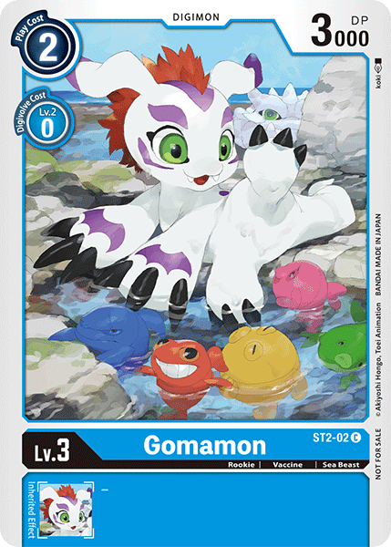 Digimon TCG Card 'ST2-002_P2' 'Gomamon'