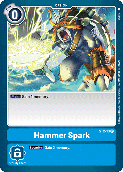 Digimon TCG Card ST2-13 Hammer Spark