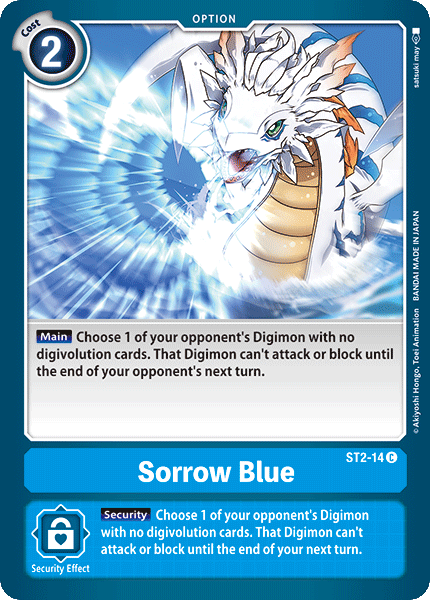 Digimon TCG Card ST2-14 Sorrow Blue