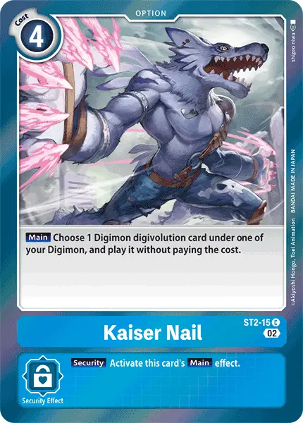 Digimon TCG Card 'ST2-015_P1' 'Kaiser Nail'