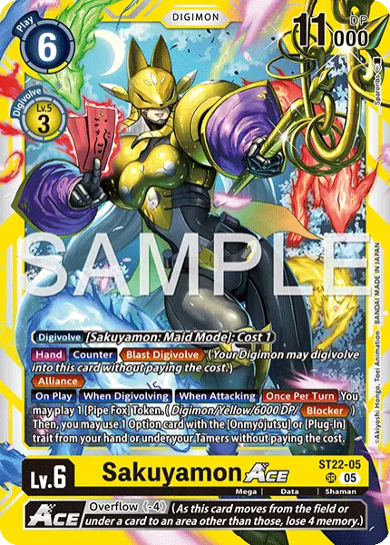 Deck Sakuyamon - 3rd with preview of card ST22-005