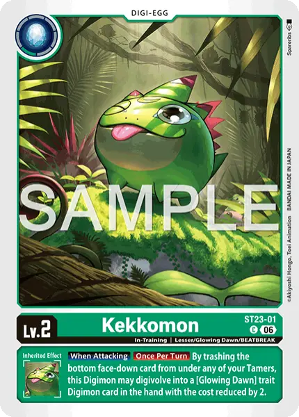 Digimon TCG Card 'ST23-001' 'Kekkomon'