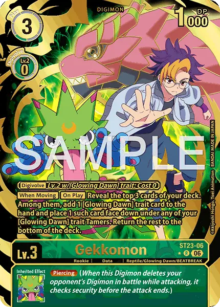 Digimon TCG Card 'ST23-006_P1' 'Gekkomon'
