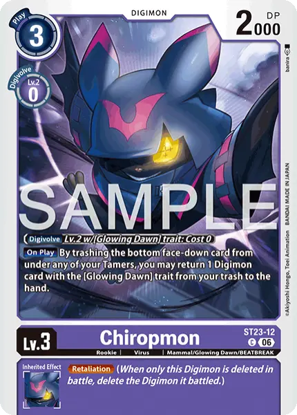 Digimon TCG Card 'ST23-012' 'Chiropmon'