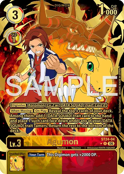 Digimon TCG Card 'ST24-004_P1' 'Agumon'