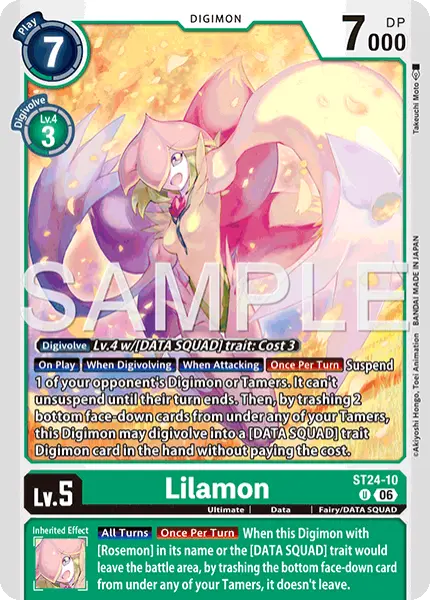 Digimon TCG Card 'ST24-010' 'Lilamon'