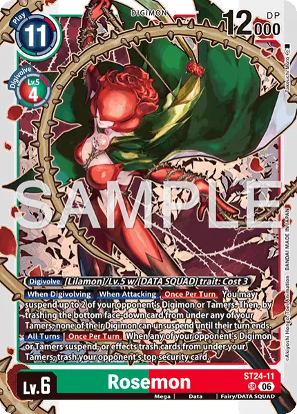 Digimon TCG Card 'ST24-011' 'Rosemon'