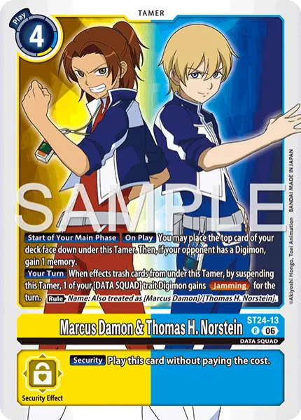 Digimon TCG Card 'ST24-013' 'Marcus Damon & Thomas H Norstein'