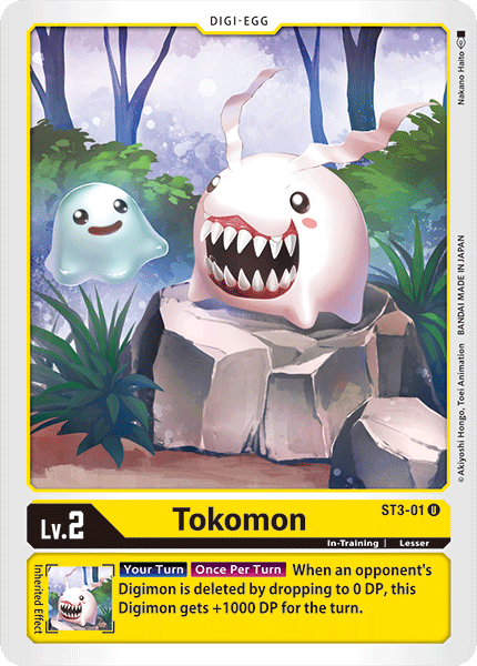 Digimon TCG Card 'ST3-001' 'Tokomon'