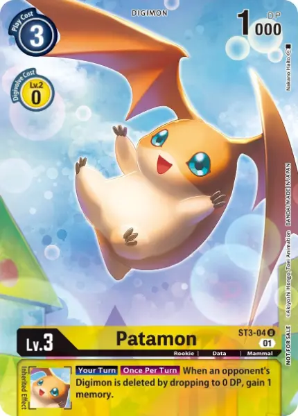 Digimon TCG Card 'ST3-004_P4' 'Patamon'