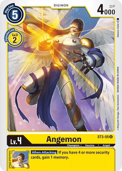Digimon TCG Card ST3-05 Angemon