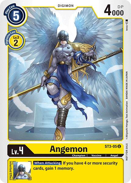 Digimon TCG Card ST3-05_P2 Angemon