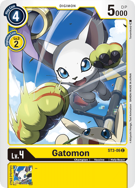 Digimon TCG Card 'ST3-006' 'Gatomon'