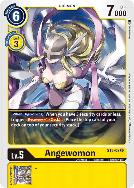 Digimon TCG Card ST3-09 Angewomon