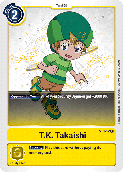 Digimon TCG Card 'ST3-012' 'T.K. Takaishi'