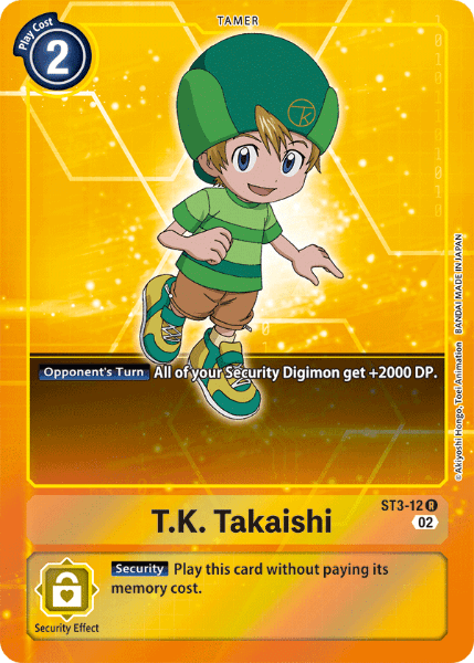 Digimon TCG Card 'ST3-012_P1' 'T.K. Takaishi'