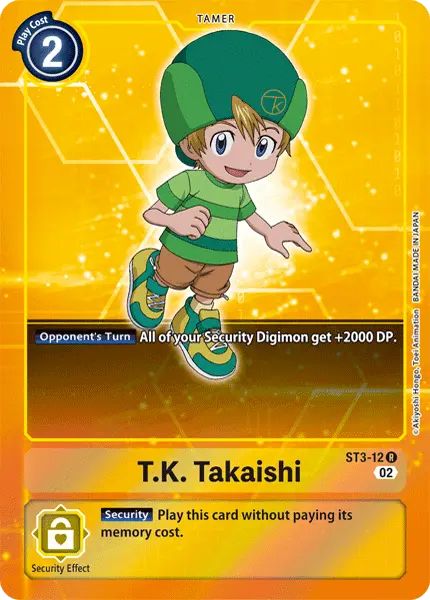 Digimon TCG Card 'ST3-012_P1' 'T.K. Takaishi'