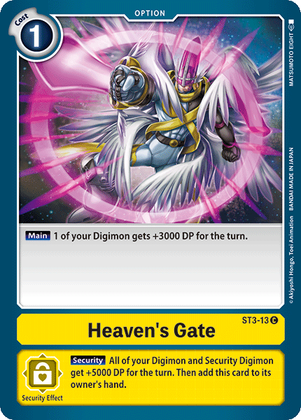 Digimon TCG Card 'ST3-013' 'Heaven's Gate'