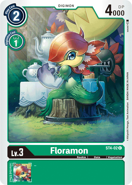 Digimon TCG Card ST4-02 Floramon