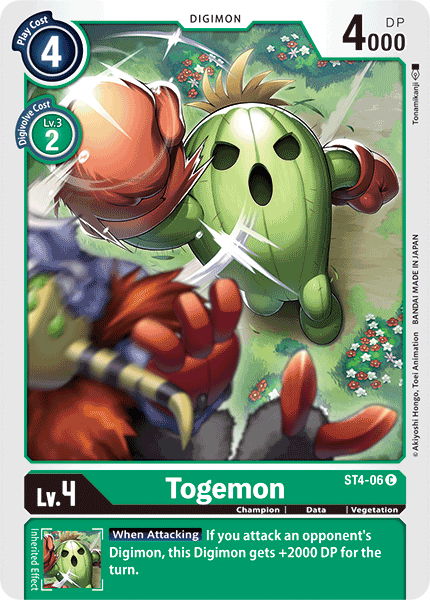 Digimon TCG Card ST4-06 Togemon
