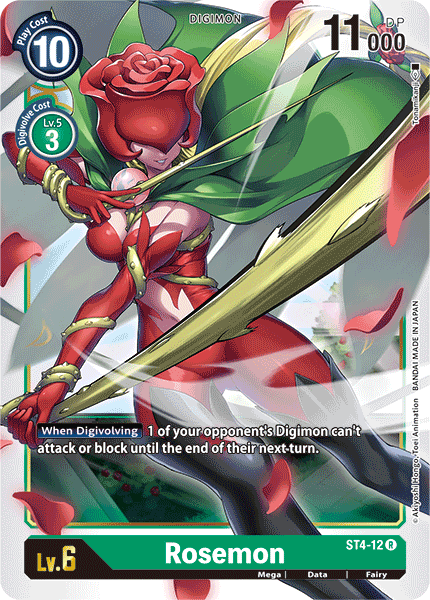 Digimon TCG Card ST4-12 Rosemon