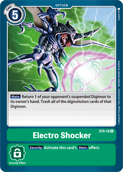 Digimon TCG Card ST4-16 Electro Shocker
