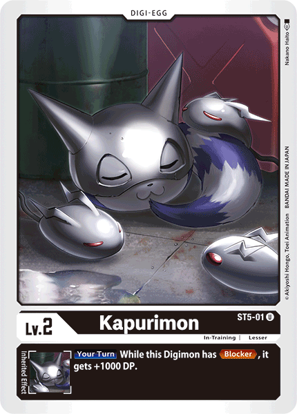 Digimon TCG Card 'ST5-001' 'Kapurimon'