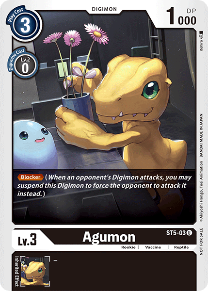 Digimon TCG Card ST5-03_P1 Agumon