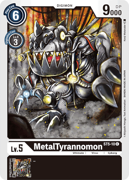 Digimon TCG Card ST5-10 MetalTyrannomon