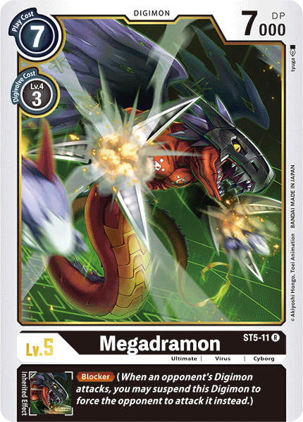 Digimon TCG Card ST5-11 Megadramon