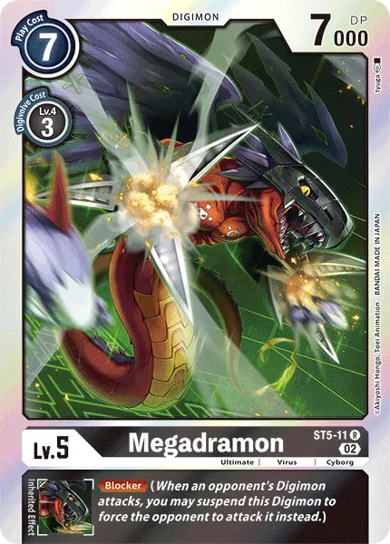 Digimon TCG Card 'ST5-011_P2' 'Megadramon'