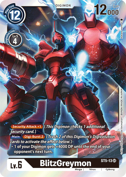 Digimon TCG Card 'ST5-013' 'BlitzGreymon'