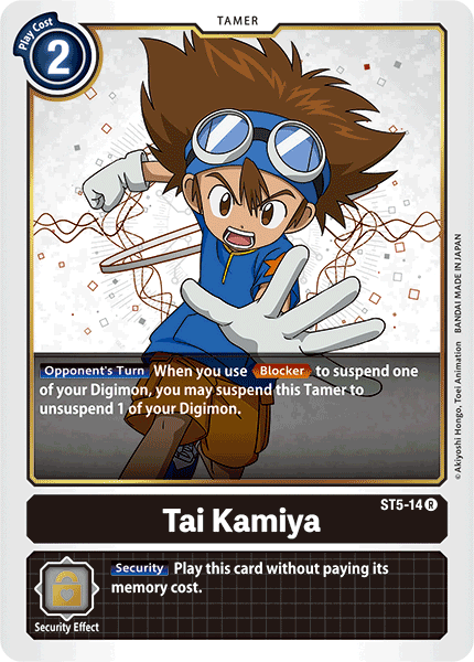 Digimon TCG Card 'ST5-014' 'Tai Kamiya'
