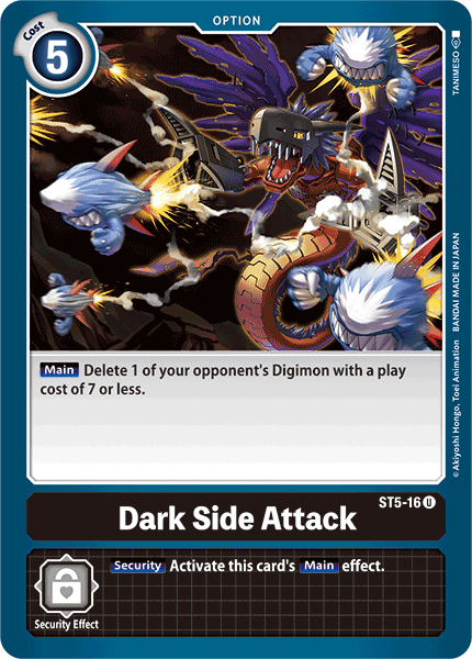 Digimon TCG Card 'ST5-016' 'Dark Side Attack'